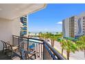 Enjoy ocean views from the balcony overlooking the pool area at 7100 N Ocean Blvd. N # 321, Myrtle Beach, SC 29572