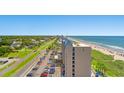 Beautiful aerial view of the beachfront neighborhood and complex at 304 N Ocean Blvd. # 1113, North Myrtle Beach, SC 29582