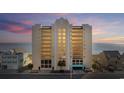 Beautiful oceanfront condo building with a clean, architectural design and amazing ocean views at 4000 North Ocean Blvd. # 1002, North Myrtle Beach, SC 29582