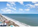 Stunning aerial view of the beach and ocean at 5905 S Kings Hwy. # 344B, Myrtle Beach, SC 29575