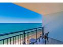 Balcony view featuring railing, beach, and blue ocean at 504 N Ocean Blvd. # 1804 A/B, Myrtle Beach, SC 29577