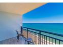 Chairs on a balcony with a stunning ocean view at 504 N Ocean Blvd. # 1804 A/B, Myrtle Beach, SC 29577