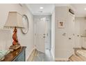 Inviting home entryway featuring stylish decor, wood-look flooring, and a welcoming ambiance at 2020 Willow Run Dr. # D, Little River, SC 29566