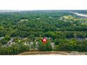 An aerial view showcasing the property's location within the neighborhood at 1325 Clipper Dr., North Myrtle Beach, SC 29582