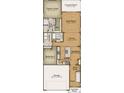 Open-concept floor plan showcasing a spacious layout with the kitchen flowing into the living and dining areas at 1305 Wykham Park Dr., Myrtle Beach, SC 29579
