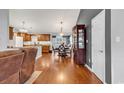 Inviting living room with hardwood floors, neutral paint, and stylish furnishings at 156 Hummingbird Ct., Myrtle Beach, SC 29579
