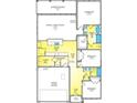 Detailed floorplan showcasing a spacious layout with open living areas and a Primary suite at 118 Westfield Circle, Conway, SC 29526