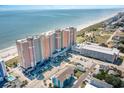 An aerial view of the Bay Watch Resort, showcasing its oceanfront location and proximity to local amenities at 2801 S Ocean Blvd. # 535, North Myrtle Beach, SC 29582