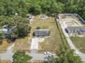 Aerial view of property featuring a spacious lot with mature trees at 568 Rosedale Dr., Aynor, SC 29511