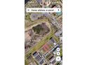 Aerial view of the land plot location for a home near the marina at 1105 Salt Windy Way, North Myrtle Beach, SC 29582