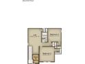 Second floor layout, including a loft, two bedrooms with walk-in closets, and a shared bathroom at 1260 Saxon Ct., Myrtle Beach, SC 29579