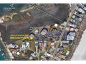 Aerial view of Inlet Pointe condos with a community pool and easy beach access at 1582 South Waccamaw Dr. # 56, Garden City Beach, SC 29576