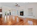 Spacious living room with hardwood floors, fireplace and plenty of natural light at 853 Bluffview Dr., Myrtle Beach, SC 29579