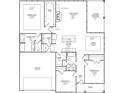 Detailed floor plan showcasing the layout of the home, including the kitchen, bedrooms, and living areas at 123 Westfield Circle, Conway, SC 29526