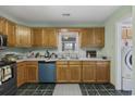 Kitchen with window over the sink and lots of cabinet space at 1342 Highway 90, Conway, SC 29526