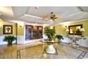 Elegant building lobby features tile floors, decorative art, and ample seating at 2180 Waterview Dr. # 635, North Myrtle Beach, SC 29582