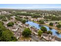 Beautiful aerial view of a condo community with a waterfront and mature trees at 4387 Daphne Ln. # B, Murrells Inlet, SC 29576
