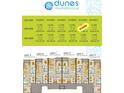 Detailed floor plans highlighting unit layouts with bedrooms, bathrooms, and square footage for each available unit at 5200 N Kings Hwy. # 2-E, Myrtle Beach, SC 29577
