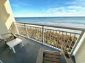 Relax on the balcony and enjoy stunning views of the beach and ocean at 2701 S Ocean Blvd. # 720, North Myrtle Beach, SC 29582