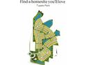 Tupelo Park community map showcasing available homesites, wetlands, and community amenities at 870 Long Beach Dr, Longs, SC 29568