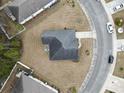 High-angle aerial shot of the property highlighting its location in a residential area at 1222 Midtown Village Dr., Conway, SC 29526