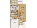 Detailed floor plan showcasing the layout of the home, including the kitchen, great room, and bedrooms at 2220 Flatleaf Ct, Longs, SC 29568