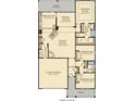 Spacious first floor floorplan featuring an owner's suite, two bedrooms, a large kitchen, and a two-car garage at 469 Magnolia Terrace Dr, Myrtle Beach, SC 29579
