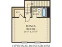 Floorplan showcasing bonus room with full bathroom at 469 Magnolia Terrace Dr, Myrtle Beach, SC 29579