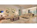 Bright living room features stylish furniture, natural lighting, and a rustic trunk for storage at 469 Magnolia Terrace Dr, Myrtle Beach, SC 29579
