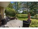 View of the outdoor patio showcasing seating area overlooking the golf course at 2150 Longwood Lakes Dr. # 2150, Myrtle Beach, SC 29579