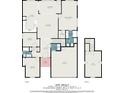 Detailed floor plan of a 1900 sq ft home with dimensions for rooms on two floors at 364 Vesta Dr., Myrtle Beach, SC 29579