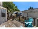 View from the deck showcasing an outdoor space with mature trees at 6001- M12 S Kings Highway, Myrtle Beach, SC 29575