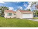 Charming home with a well-maintained lawn, a long driveway, and a detached garage at 100 St. Andrews Ln., Myrtle Beach, SC 29588