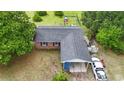 Aerial view showing the home's roof and brick exterior at 169 Ole Maple St., Loris, SC 29569