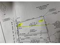 Detailed property map outlining lot dimensions, easements, and the location of waterlines for potential development at 3353 Fries Bay Rd., Loris, SC 29569