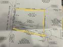 Detailed property map outlining lot dimensions, easements, and the location of waterlines for potential development at 3353 Fries Bay Rd., Loris, SC 29569