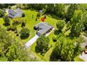An aerial view of the residence showing the surrounding landscape at 1478 Bluegil Dr., Longs, SC 29568