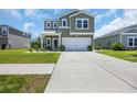 Charming two-story home featuring a two-car garage, landscaped front yard and covered entry at 788 Dusty Pine Way, Myrtle Beach, SC 29588