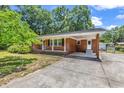 Inviting brick home featuring a covered carport and well-maintained front yard at 823 Bellamy Ave., Murrells Inlet, SC 29576