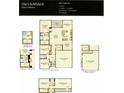 Layout of the Litchfield II model home featuring optional bonus room and alternate owners bath at 5026 Selene Ct., Myrtle Beach, SC 29588