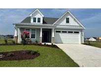 Charming two-story home with a well-manicured lawn, inviting entryway, and attached two car garage at 1228 Colusa Ct., Little River, SC 29566