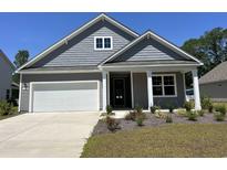 Charming single-Gathering home featuring a welcoming front porch and a two-car garage with beautiful lawn at 116 Fair Meadow Ct., Loris, SC 29569