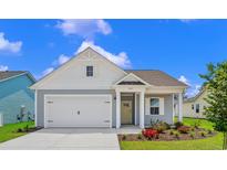 Charming single-Gathering home with well-maintained lawn and a one car garage on a beautiful day at 3035 Deerberry Place, Longs, SC 29568