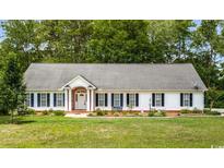 Charming one-story home with a well-manicured lawn and inviting entrance at 244 George Washington Trail, Georgetown, SC 29440