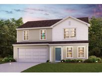 Charming two-story home features a front yard, garage, and a mix of vertical and shake siding at 1008 Maple View Rd., Supply, SC 28462