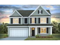 Two-story house with gray siding, white trim, and a two-car garage at 691 Choctaw Dr., Conway, SC 29526