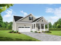 Attractive craftsman style home with a two-car garage and manicured lawn at 6700 Genesis Dr, Murrells Inlet, SC 29576