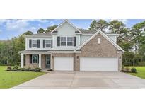 Two-story house with light gray siding and a two-car garage at 818 Ireland Dr., Longs, SC 29568