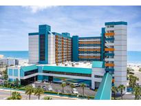 Oceanfront hotel with multiple floors and balconies at 1501 S Ocean Blvd. # 251, Myrtle Beach, SC 29577