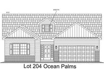 Charming single-Gathering home featuring a brick foundation, symmetrical design, and a welcoming front entrance at 395 Lifestyle Court, Surfside Beach, SC 29575